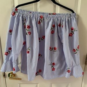 Flores off the shoulder blouse size medium
